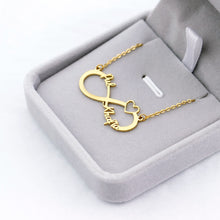 Load image into Gallery viewer, Gold Color Personalized Infinity Name Necklace