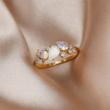 Load image into Gallery viewer, White Crystal Moonstone Ring
