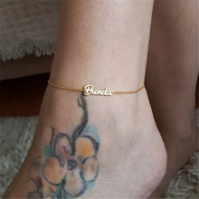 Load image into Gallery viewer, Personalised Ankle Bracelet Custom Jewelry
