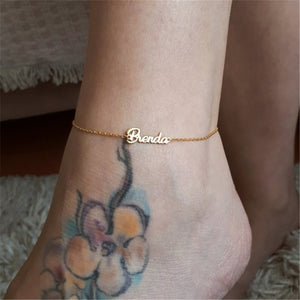 Personalised Ankle Bracelet Custom Jewelry