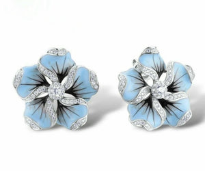 Sapphire Flower Earring